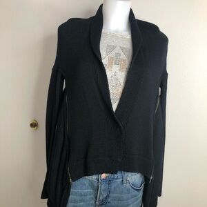 Lululemon Athletica Black Open-Front Cardigan